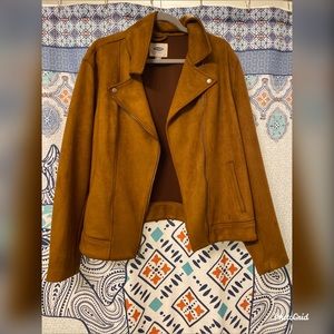 Brown Old Navy Moto Jacket